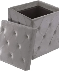 Inspire Me! Home Decor OTTOMANS Genevieve Storage Ottoman (3 Colors)