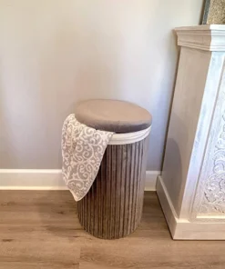 Inspire Me! Home Decor Lydia Pleated Hamper (3 Colors)