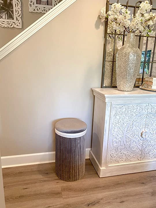 Inspire Me! Home Decor Lydia Pleated Hamper (3 Colors)