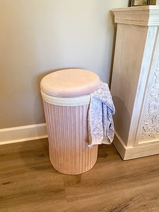 Inspire Me! Home Decor Lydia Pleated Hamper (3 Colors)