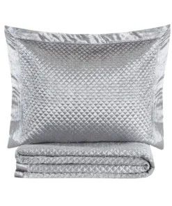 Cloud9d Amani Grey Quilt Set (2 Sizes) BEDDING