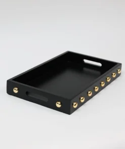 Inspire Me! Home Decor Studded Decorative Wood Trays (4 Colors)