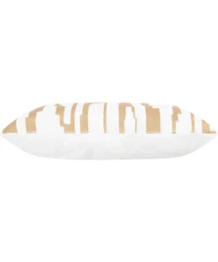 Cloud9d Becca Ivory Gold Pillow - 20" X 20"