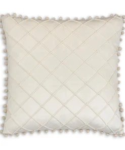Cloud9d Diamond Beige Pillow - 20" X 20" PILLOWS, RUGS, & THROWS