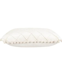 Cloud9d Diamond Beige Pillow - 20" X 20" PILLOWS, RUGS, & THROWS