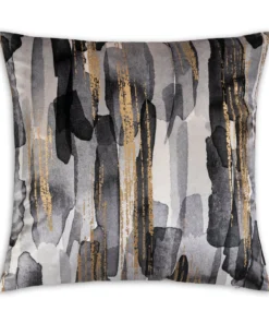 Cloud9d PILLOWS, RUGS, & THROWS Elise Black Gold Pillow - 20" X 20"