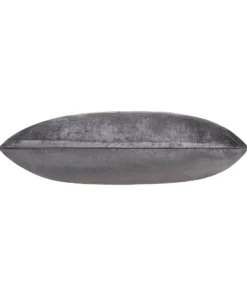 Cloud9d PILLOWS, RUGS, & THROWS Leyla - Charcoal Velvet Pillow W/ Hand Painted Gold Brushstrokes - 20