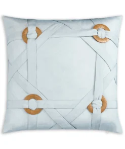 Cloud9d Outdoor Pillow W/ Wooden Rings (3 Colors) - 18