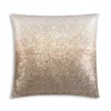 Cloud9d Ombre - Sequin Pillow In Ivory And Gold Sequins - 22" X 22"