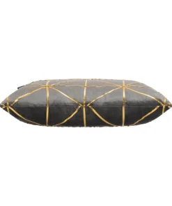 Cloud9d PILLOWS, RUGS, & THROWS Sera Charcoal Gold Pillow - 20