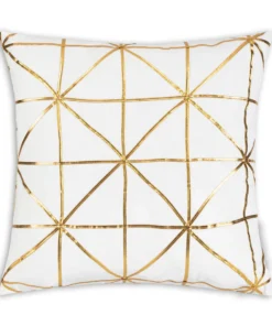Cloud9d PILLOWS, RUGS, & THROWS Sera Ivory Gold Pillow - 20