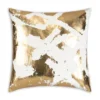Cloud9d Zara Ivory Gold Pillow - 22" X 22"