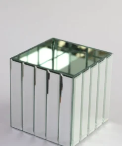 Inspire Me! Home Decor Mirror Cube Vase (2 Sizes)