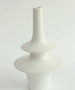 Inspire Me! Home Decor White Ceramic Vase