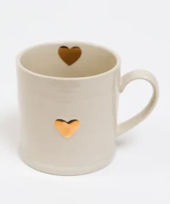 Inspire Me! Home Decor Cream & Gold Sweetheart Mug