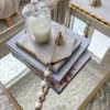 Inspire Me! Home Decor White And Gold Candle Snuffer