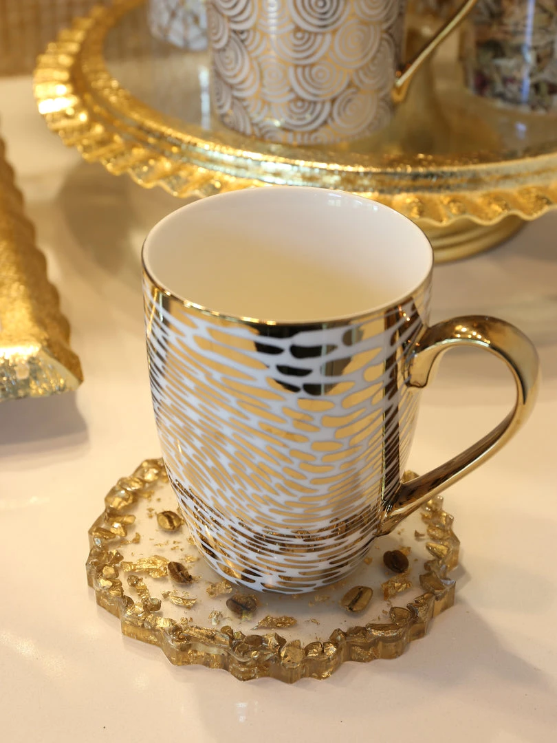 Inspire Me! Home Decor Stone Resin Coffee Bean Coaster (2 Colors)