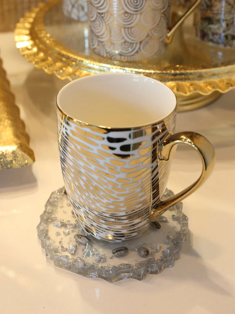 Inspire Me! Home Decor Stone Resin Coffee Bean Coaster (2 Colors)