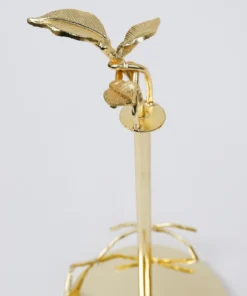 Inspire Me! Home Decor Gold Leaf Detailed Paper Towel Holder