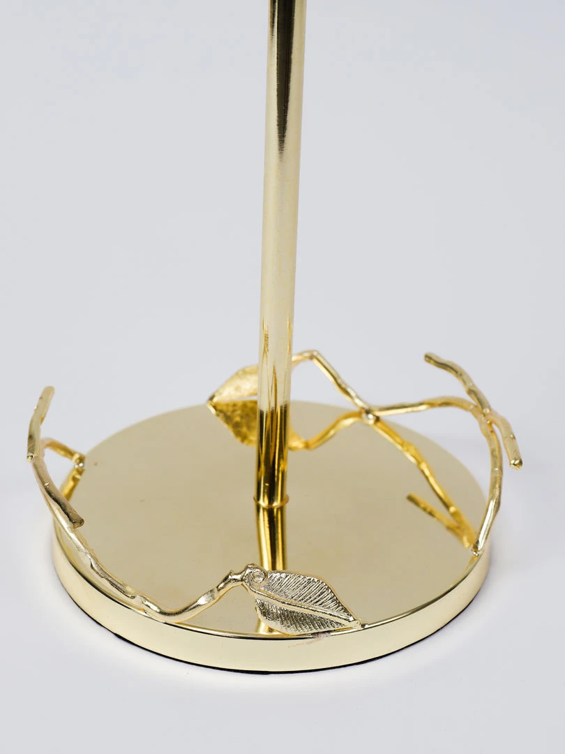 Inspire Me! Home Decor Gold Leaf Detailed Paper Towel Holder