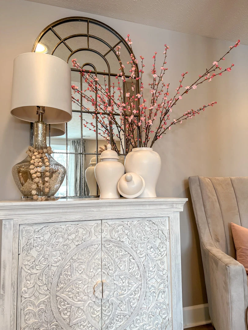 Inspire Me! Home Decor Smooth White Ginger Jar (2 Sizes)