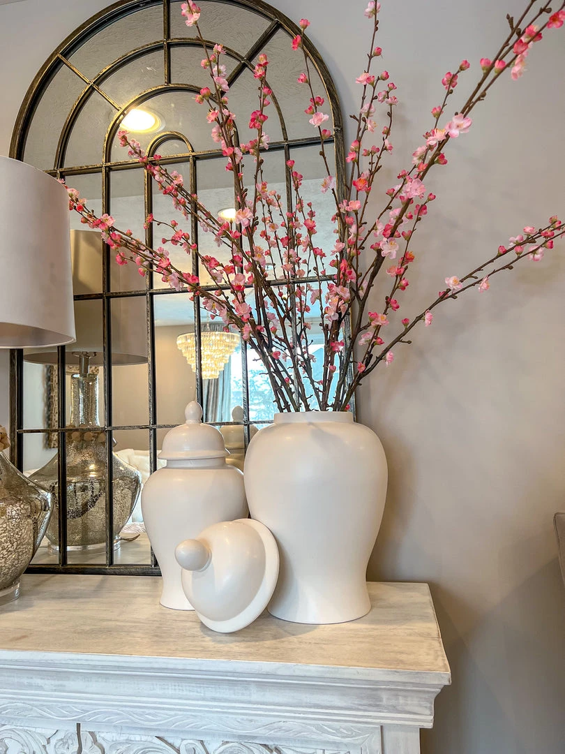 Inspire Me! Home Decor Smooth White Ginger Jar (2 Sizes)