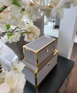 Inspire Me! Home Decor Set Of Two Decorative Boxes (2 Colors)