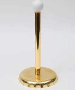 Inspire Me! Home Decor Gold White Top Paper Towel Holder