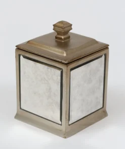 Inspire Me! Home Decor Antique Mirror Patterned Bath Collection (7 Items) Silver