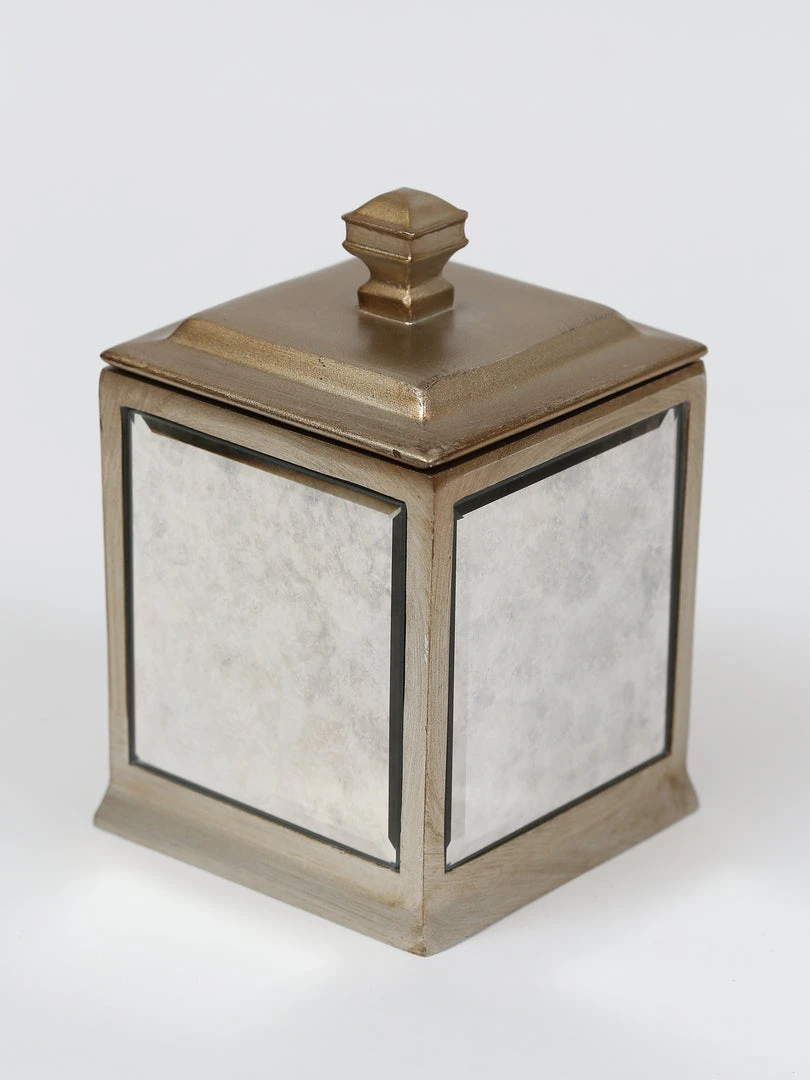 Inspire Me! Home Decor Antique Mirror Patterned Bath Collection (7 Items) Silver