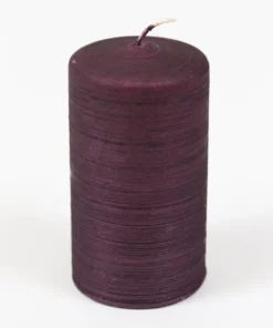 Inspire Me! Home Decor Purple Brushed Metallic Pillar Candle