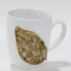 Inspire Me! Home Decor White Mug W/ Resin Geode Design KITCHEN