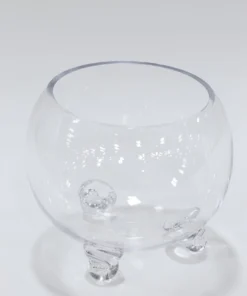 Inspire Me! Home Decor Round Globe Glass Bowl With Feet
