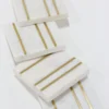Inspire Me! Home Decor Square Marble Coasters With Gold Inlay (Set Of 4)