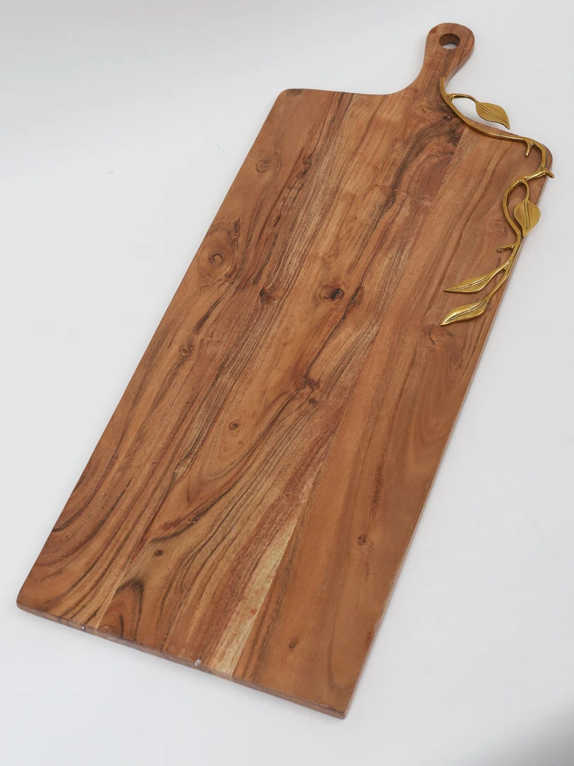 Inspire Me! Home Decor Large Wood Charcuterie Board Leaf Design (2 Styles)