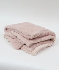 Inspire Me! Home Decor PILLOWS, RUGS, & THROWS Blush Faux Fur Throw