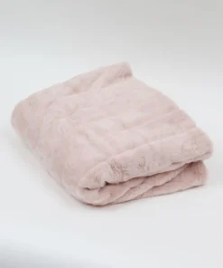 Inspire Me! Home Decor PILLOWS, RUGS, & THROWS Blush Faux Fur Throw
