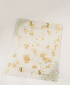 Inspire Me! Home Decor Shimmering Stone Resin Tray