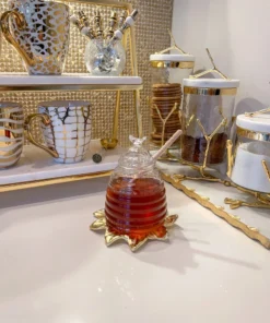 Inspire Me! Home Decor KITCHEN Glass Beehive Honey Jar