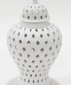 Inspire Me! Home Decor Small White Ginger Jar