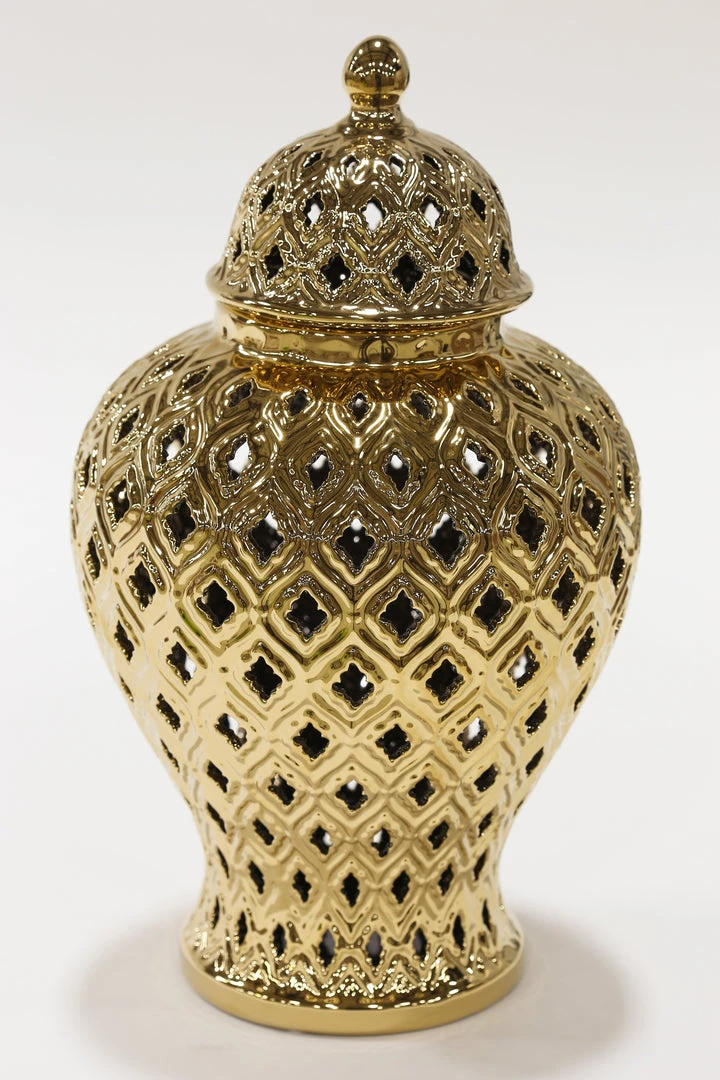 Inspire Me! Home Decor Small Gold Ginger Jar