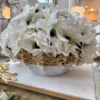Inspire Me! Home Decor White And Gold Scalloped Bowl