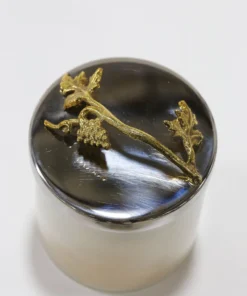 Inspire Me! Home Decor Silver And Gold Detailed Lid Candle- Unscented (6 Styles)