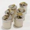 Inspire Me! Home Decor Silver And Gold Detailed Lid Candle - Vanilla (6 Styles)