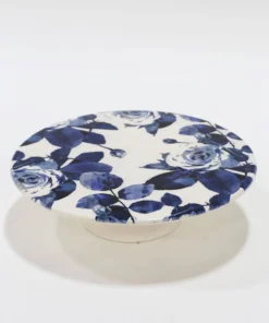 Inspire Me! Home Decor Blue Floral Cakestand KITCHEN