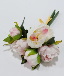 Inspire Me! Home Decor Real Touch Light Color Peony Bundles (3 Colors)