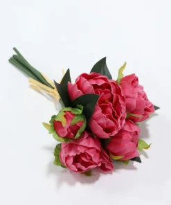 Inspire Me! Home Decor Real Touch Pink Tone Peony Bundle (3 Colors)
