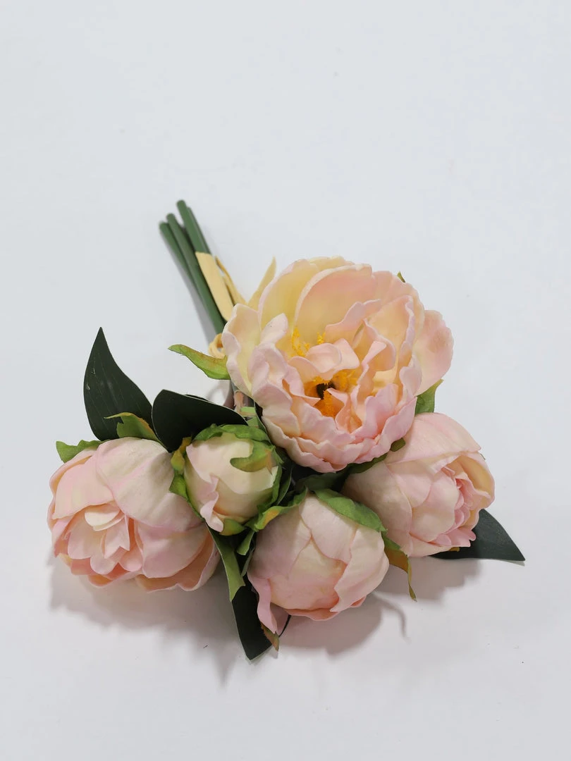 Inspire Me! Home Decor Real Touch Pink Tone Peony Bundle (3 Colors)