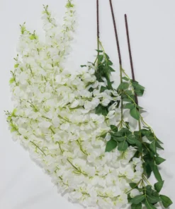Inspire Me! Home Decor White Wisteria Stem Floral Stems