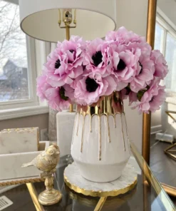 Inspire Me! Home Decor 12" Lavender Two Tone Anemone Bundle